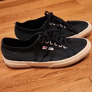 Superga Women's Navy Canvas Sneakers